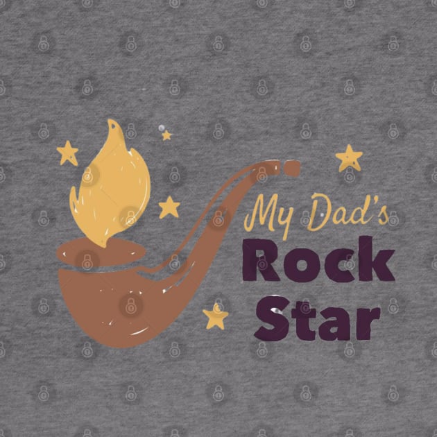 My Dad's Rock Star - Dad Gift Father gift by busines_night